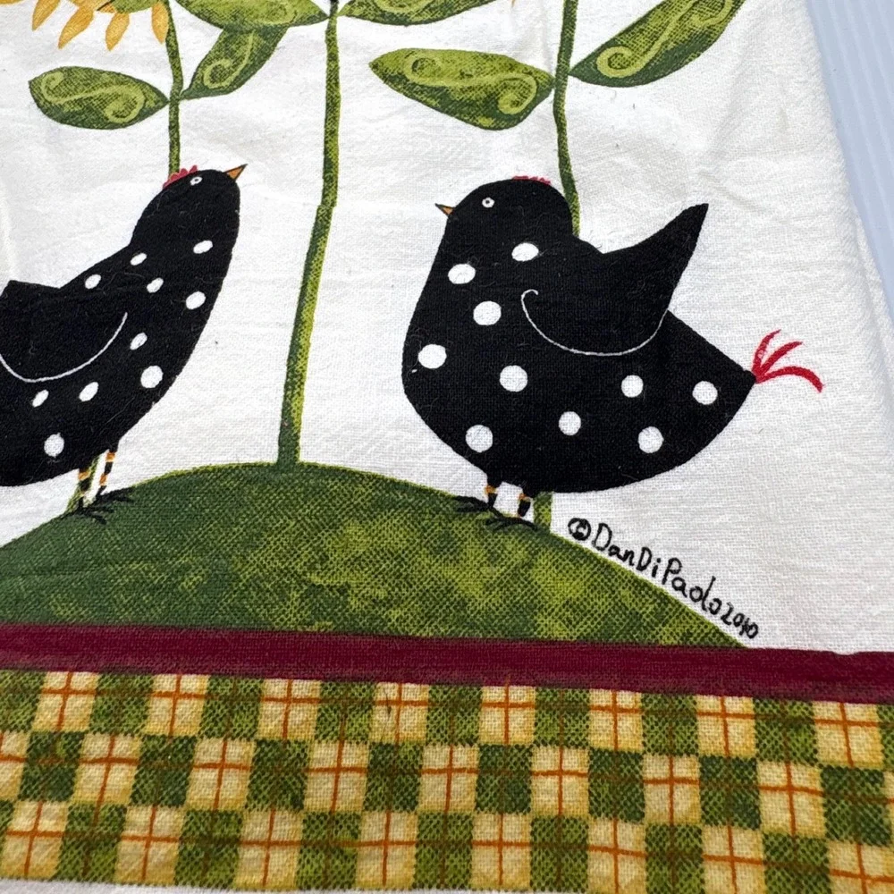 Kay Dee Designs Kitchen Towel Sunflower Birds Bees Cotton FarmhouseDecor Vintage